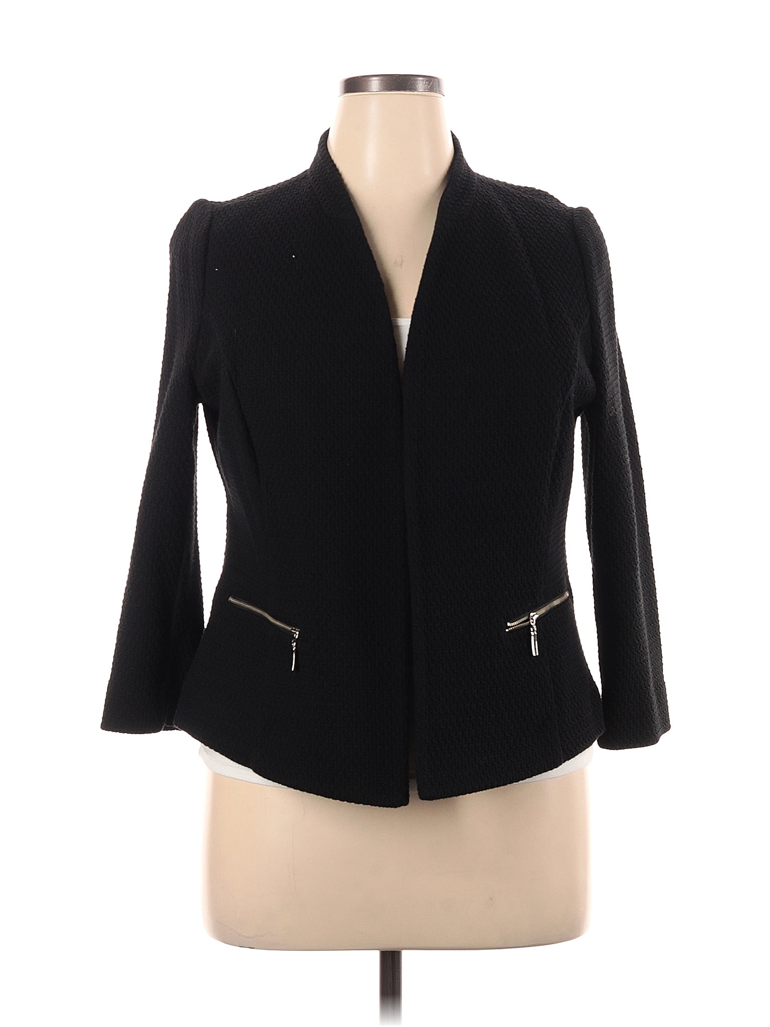 Alfani Women's Shawl Collar Blazer Black Size Large