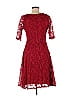 CHRIS McLaughlin Burgundy Casual Dress Size 8 - photo 2