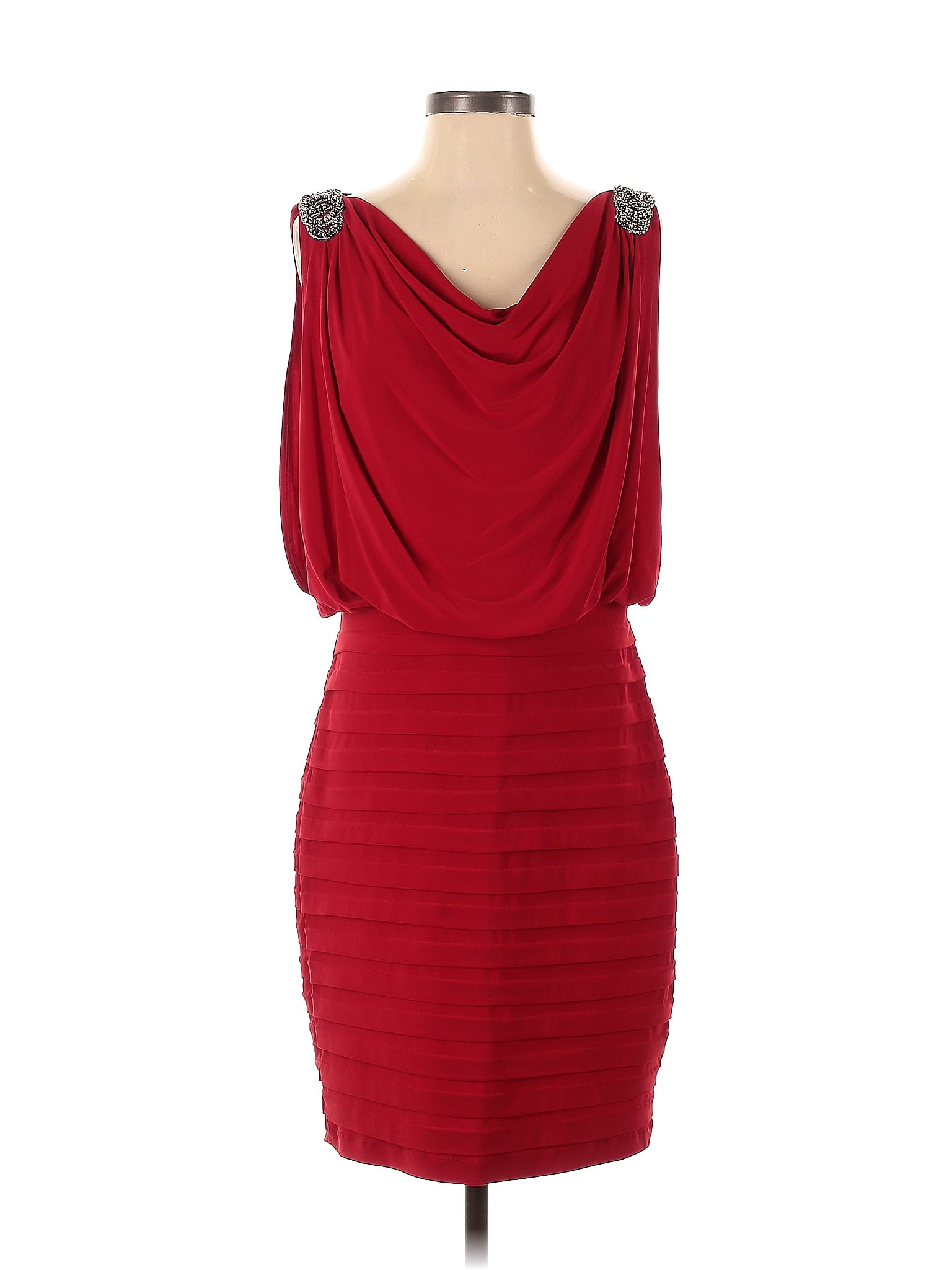 Scarlett 100 Polyester Red Cocktail Dress Size 4 67 Off Thredup