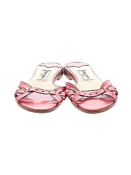 Jimmy Choo Leather Slide Sandals (view 2)