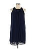 I.N. San Francisco 100% Polyester Solid Blue Casual Dress Size M - photo 1