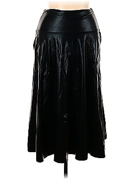 Norma Kamali Faux Leather Skirt (view 1)