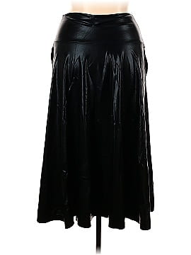 Norma Kamali Faux Leather Skirt (view 2)
