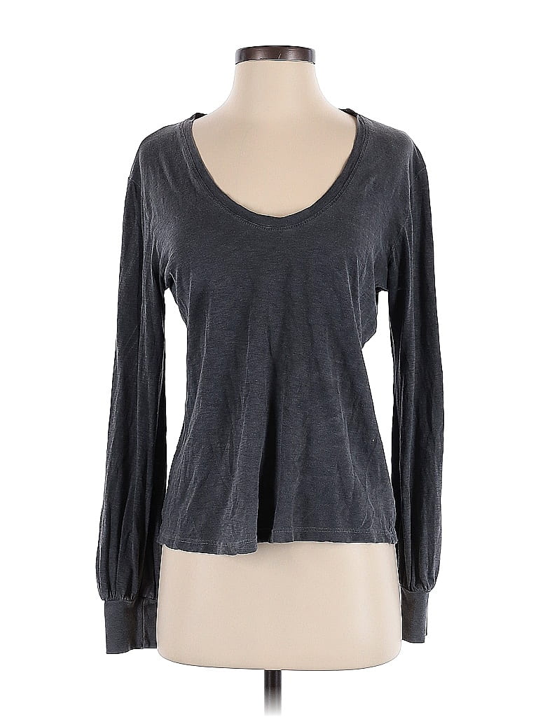 Sundry 100% Pima Cotton Gray Long Sleeve T-Shirt Size Sm (1) - photo 1