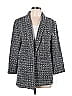 NANETTE Nanette Lepore Houndstooth Marled Tweed Gray Coat Size L - photo 1