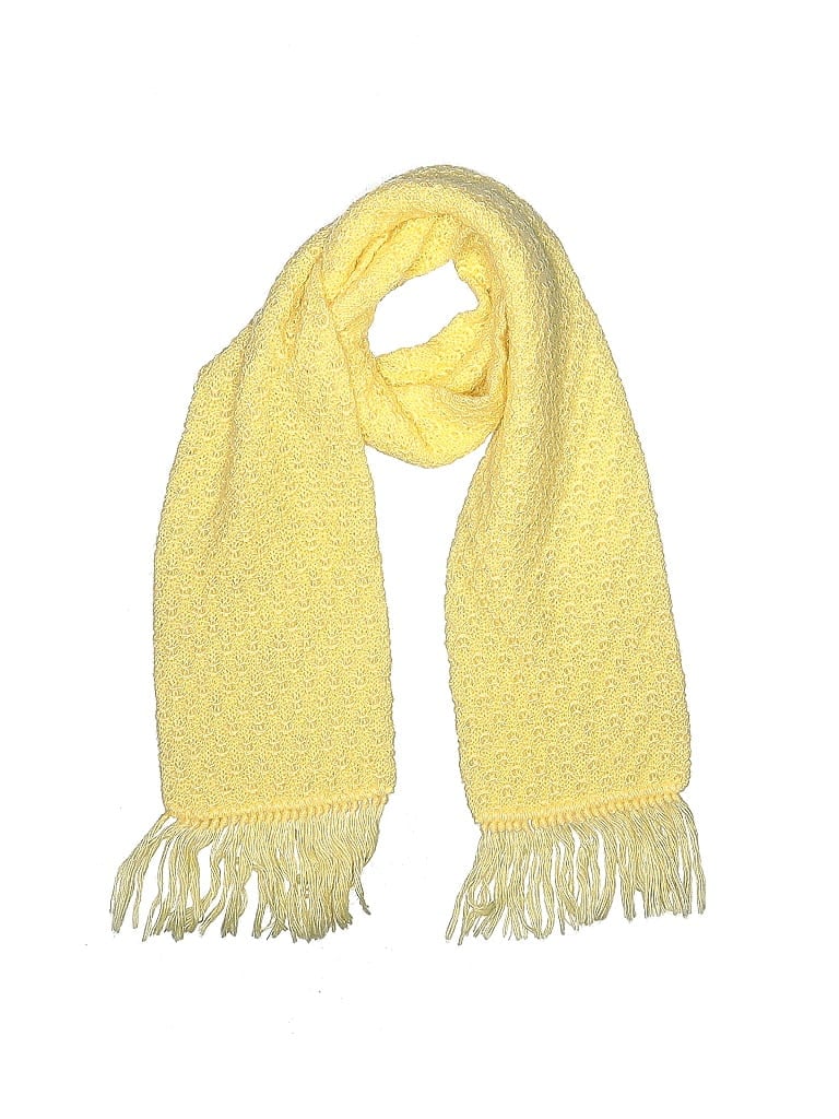 Pre-owned Assorted Brands Scarf In Yellow