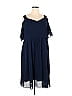 Shein 100% Polyester Solid Blue Casual Dress Size 4X (Plus) - photo 1