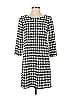 H&M Houndstooth Argyle Tweed Gray Casual Dress Size S - photo 1