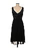 Jones New York 100% Polyester Solid Black Casual Dress Size 8 - photo 2