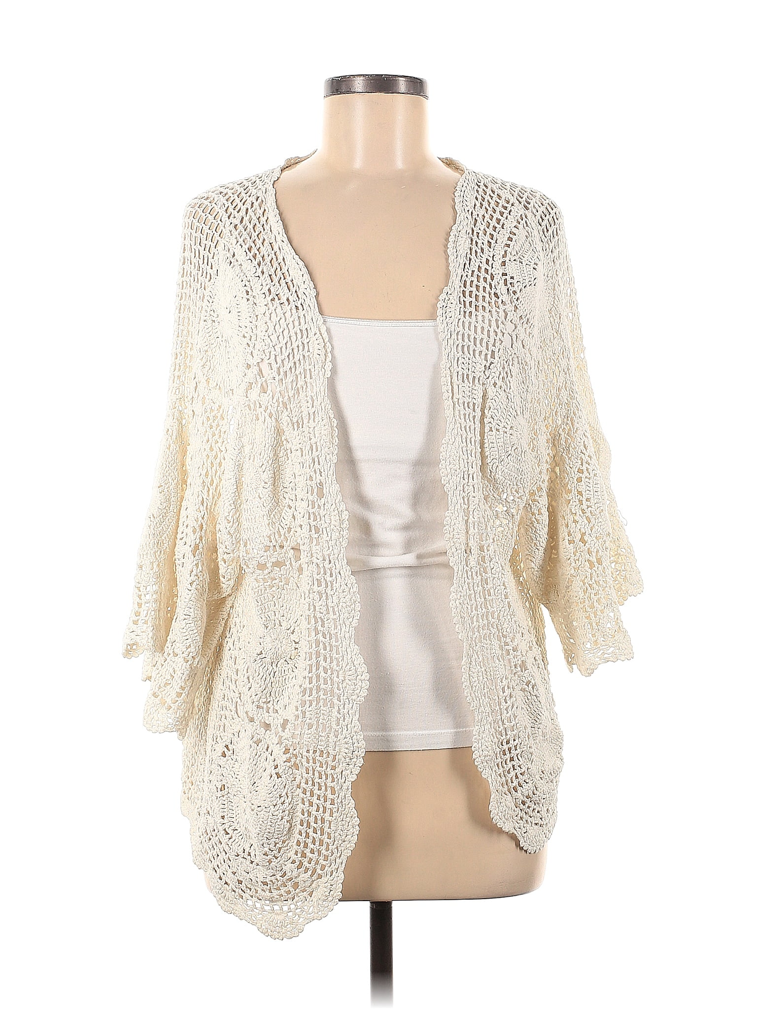 Romeo & Juliet Couture Ivory Cardigan Size M - 74% off | ThredUp