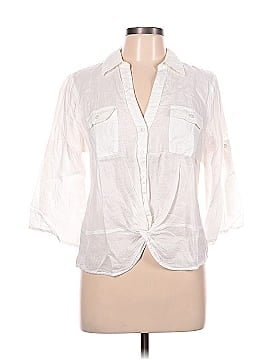 INC International Concepts 3/4 Sleeve Button-Down Shirt (view 1)