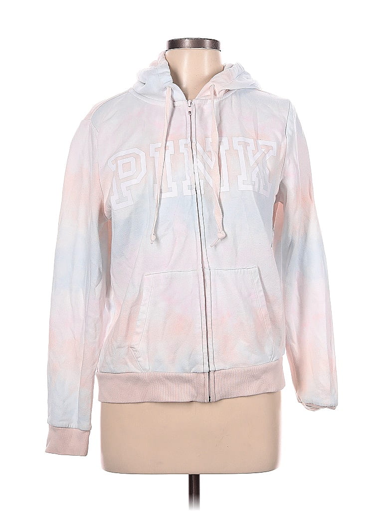 Victoria's Secret Pink Pink Zip Up Hoodie Size L 45 off ThredUp