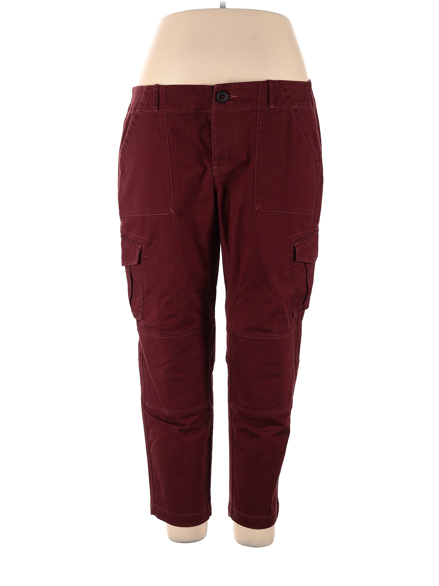 Mountain Hardwear Solid Burgundy Cargo Pants Size 16 66 off ThredUp