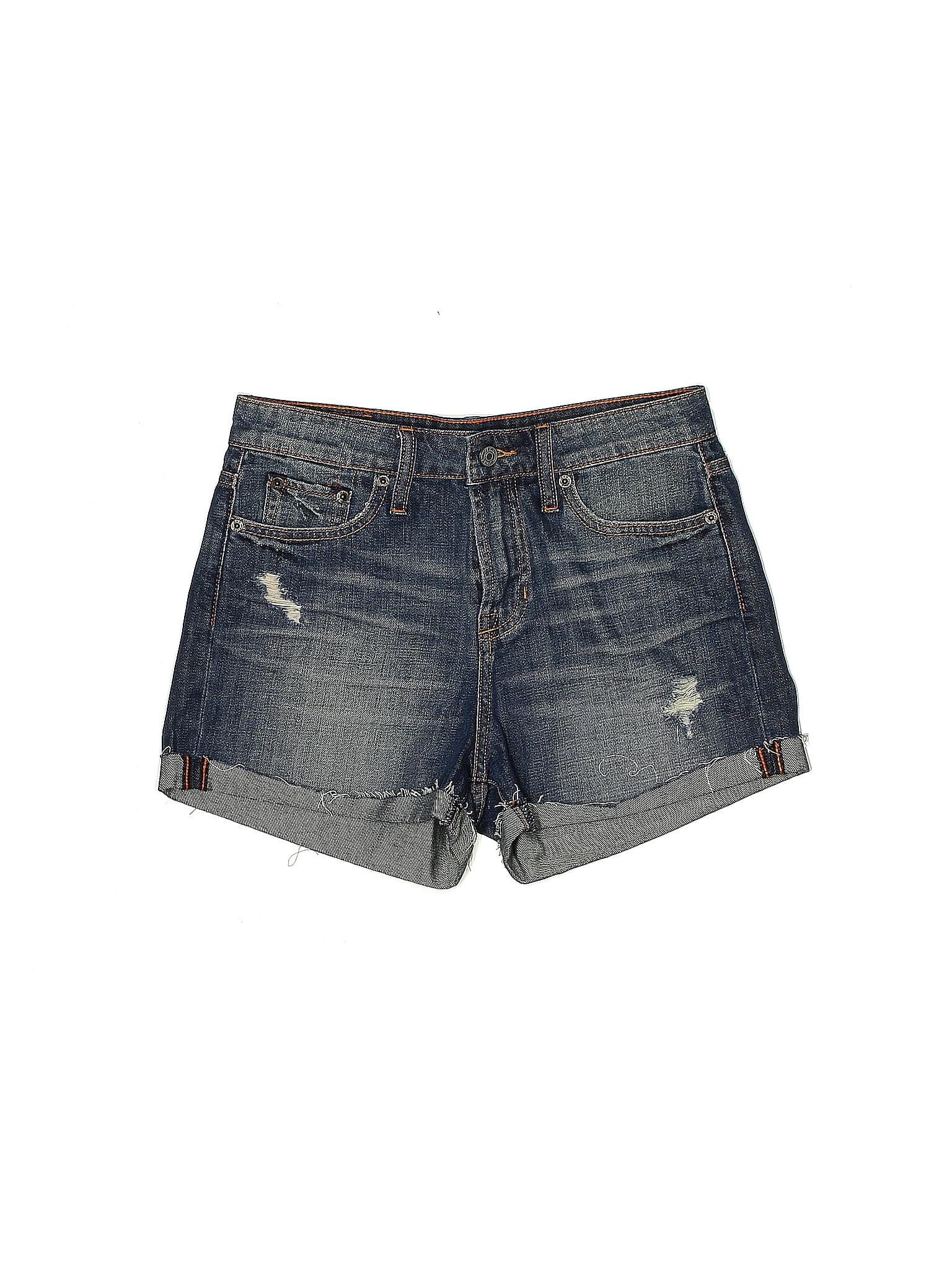 Hannah 100% Cotton Blue Denim Shorts 27 Waist - 47% off | ThredUp