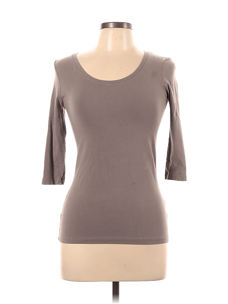 Cynthia Rowley TJX Gray Long Sleeve T-Shirt Size L - photo 1