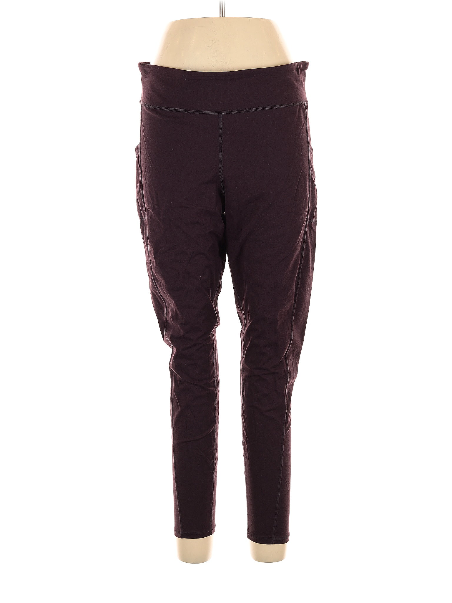 J.Jill Solid Burgundy Active Pants Size L 62 off ThredUp