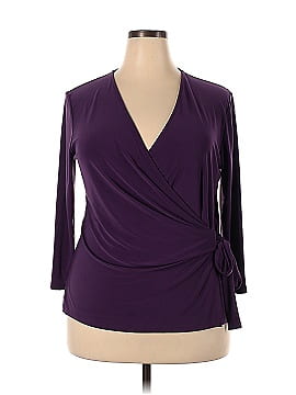 Black Label by Evan Picone 3/4 Sleeve Blouse (view 1)