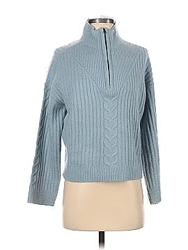 Aqua Turtleneck Sweater (view 1)