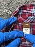 Tea Plaid Burgundy Long Sleeve Button-Down Shirt Size 12-18 mo - photo 3