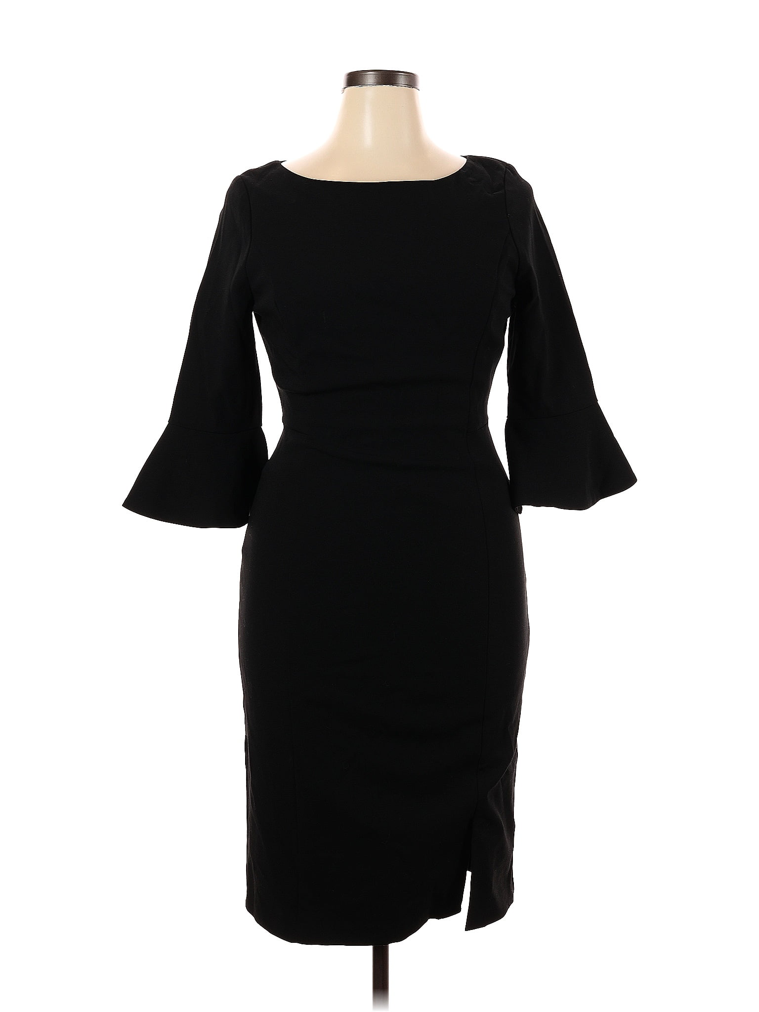 White House Black Market Solid Black Cocktail Dress Size 14 - 66% off ...