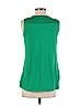 Calvin Klein 100% Polyester Green Sleeveless Blouse Size S - photo 2