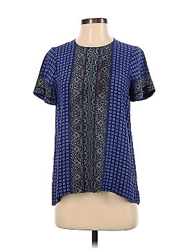 Madewell Silk Tailored Tee in Ascot Grid (view 1)