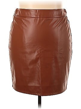 Hanna Nikole Faux Leather Skirt (view 1)