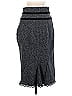 Worthington Marled Tweed Chevron-herringbone Gray Formal Skirt Size 4 - photo 2
