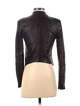 Olivaceous Faux Leather Jacket (view 2)