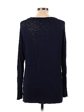Blue Saks Fifth Avenue Long Sleeve Blouse (view 2)