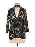 LUCCA 100% Polyester Black Long Sleeve Blouse Size S - photo 1