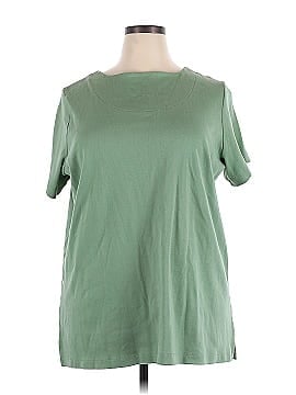 Woman Within Short Sleeve Henley (view 1)