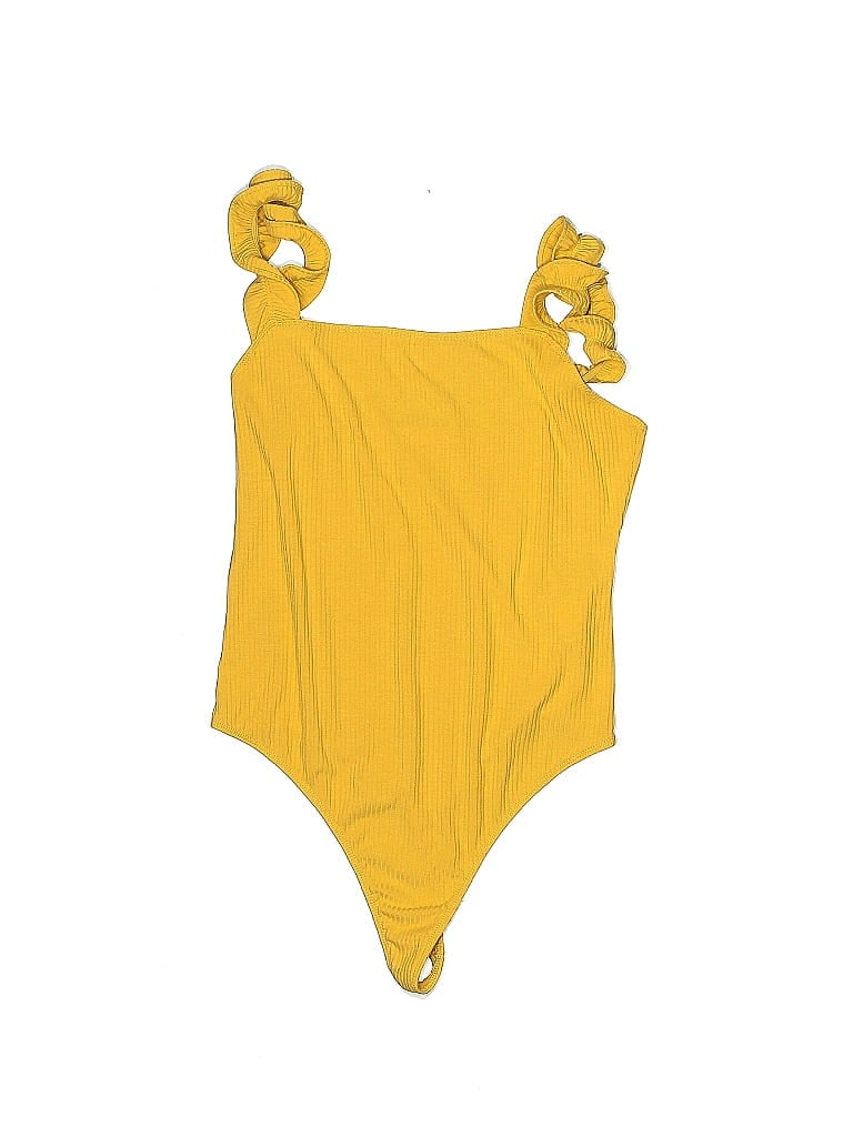 Pre-owned Elodie Bodysuit In Yellow