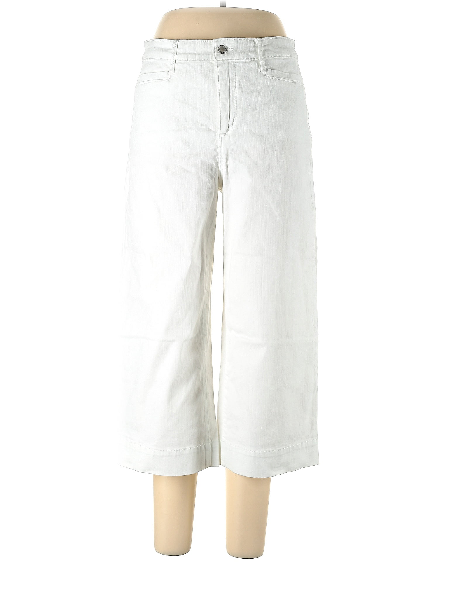 Pantalon Cargo Cropped Charter Club - Taille 10, Blanc, En Mélange Coton - Neuf Avec étiquettes