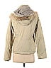 m0851 Solid Tan Fitted Parka with Fur Trim Size S - photo 2