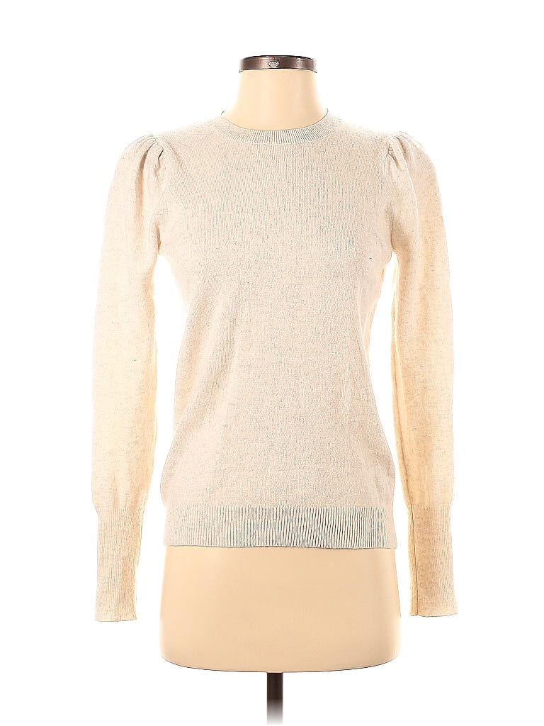 Aqua Cashmere Shell Stitch Sleeve Cashmere Sweater - 100% Exclusive In Sky Ivory
