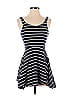 Divided by H&M 100% Cotton Stripes Blue Casual Dress Size 4 - photo 1