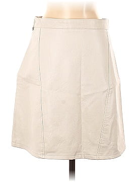 Zara Basic Faux Leather Skirt (view 2)