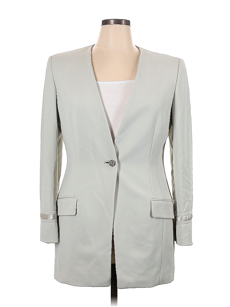Badgley Mischka Gray Blazer Size 14 20 off ThredUp