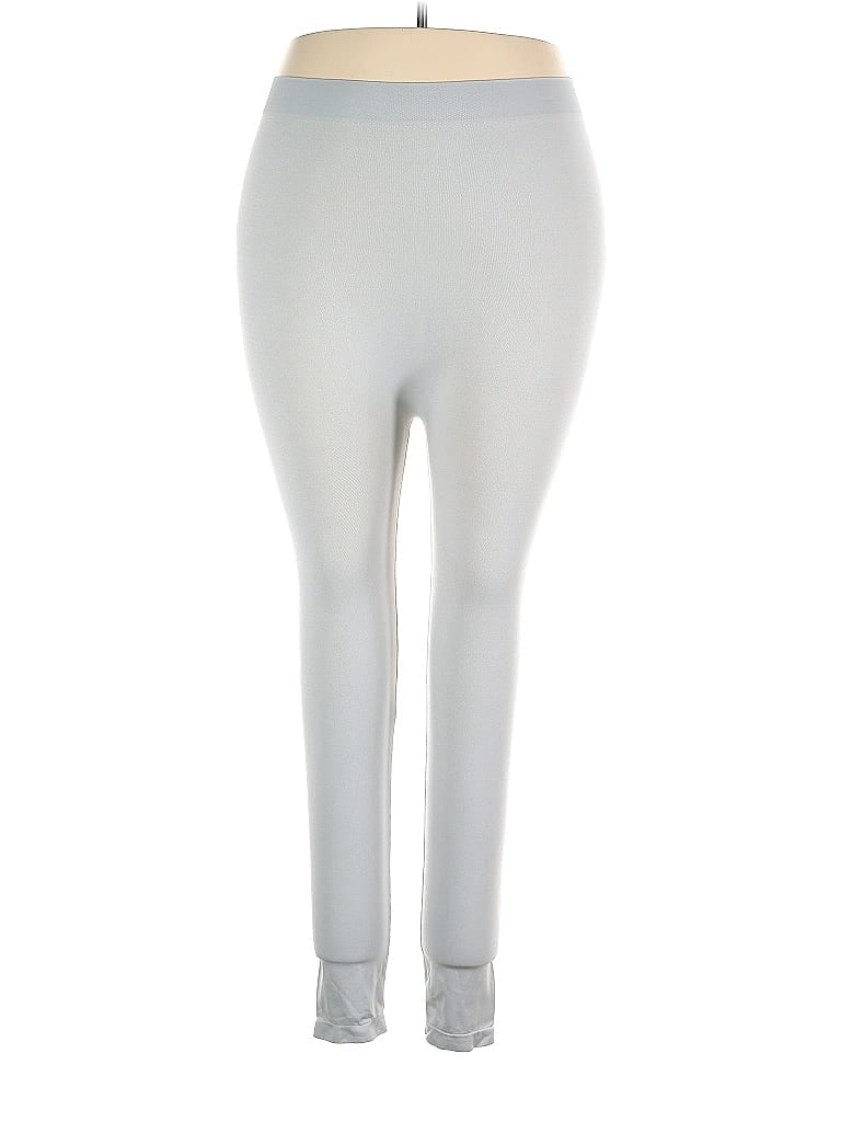 Pre-owned Zenana Active Pants In Silver