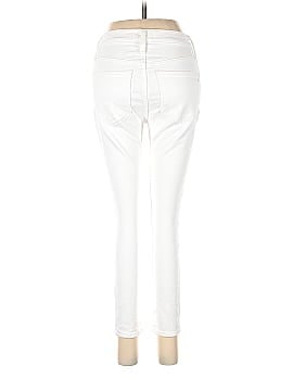 Madewell Petite 9" Mid-Rise Skinny Crop Jeans in Pure White (view 2)