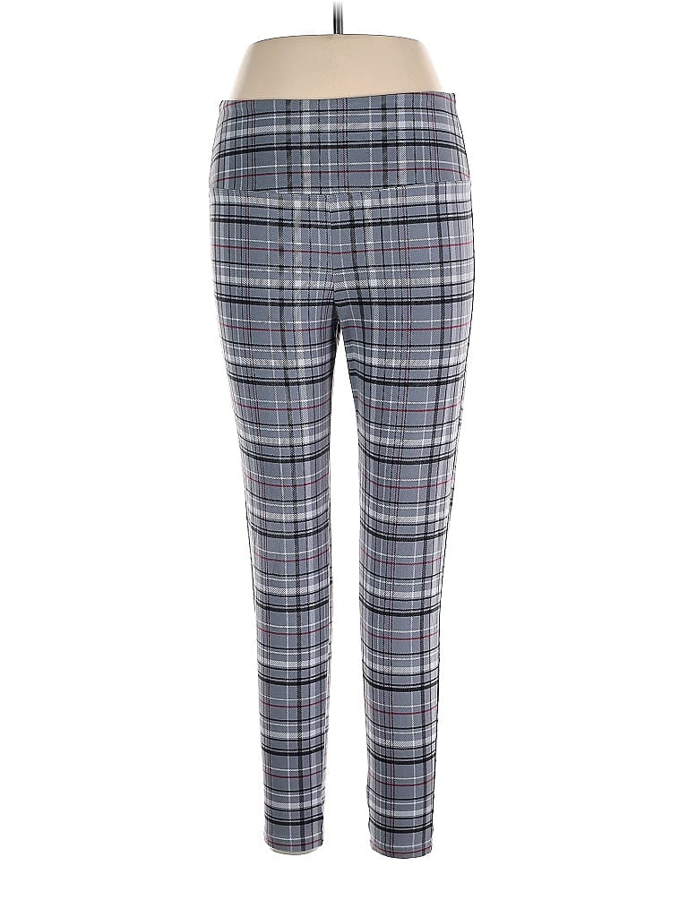 Intro Love Argyle Plaid Blue Casual Pants Size L (petite) - photo 1