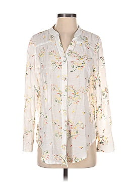 Fig and Flower Long Sleeve Blouse (view 1)