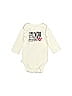 Just One You Made by Carter's 100% Cotton Graphic Ivory Long Sleeve Onesie 3-6 MO / 6 MO - photo 1