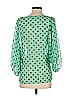 Hi There from Karen Walker 100% Polyester Polka Dots Green Long Sleeve Blouse Size 2 - photo 2