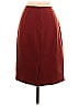 Ann Taylor Solid Orange Burgundy Casual Skirt Size 14 - photo 2