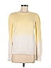 Ann Taylor LOFT 100% Cotton Ombre Yellow Pullover Sweater Size M - photo 1