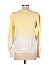 Ann Taylor LOFT 100% Cotton Ombre Yellow Pullover Sweater Size M - photo 2