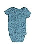 Carter's 100% Cotton Graphic Blue Short Sleeve Onesie 0-3 MO / 3 MO - photo 1