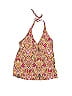 Assorted Brands Paisley Floral Brown Swimsuit Top Size S - photo 1